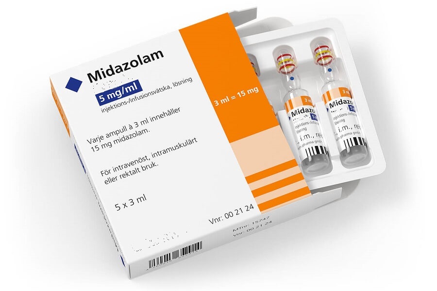 Midazolam ampoules
